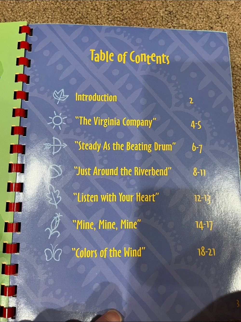 Disney Pocahontas Sing-Along Set - with characters